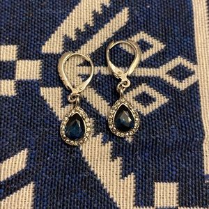 Chloe + Isabel blue gem dangle earrings